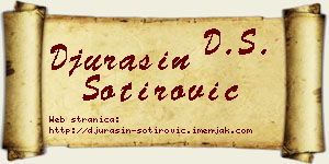 Đurašin Sotirović vizit kartica